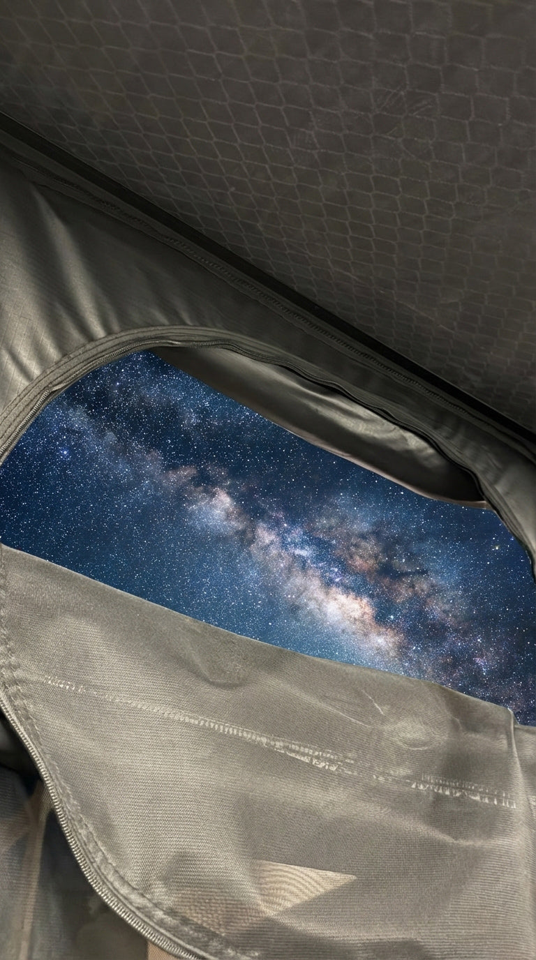 1. Casa de campaña ultra ligera con carcasa rígida de aluminio