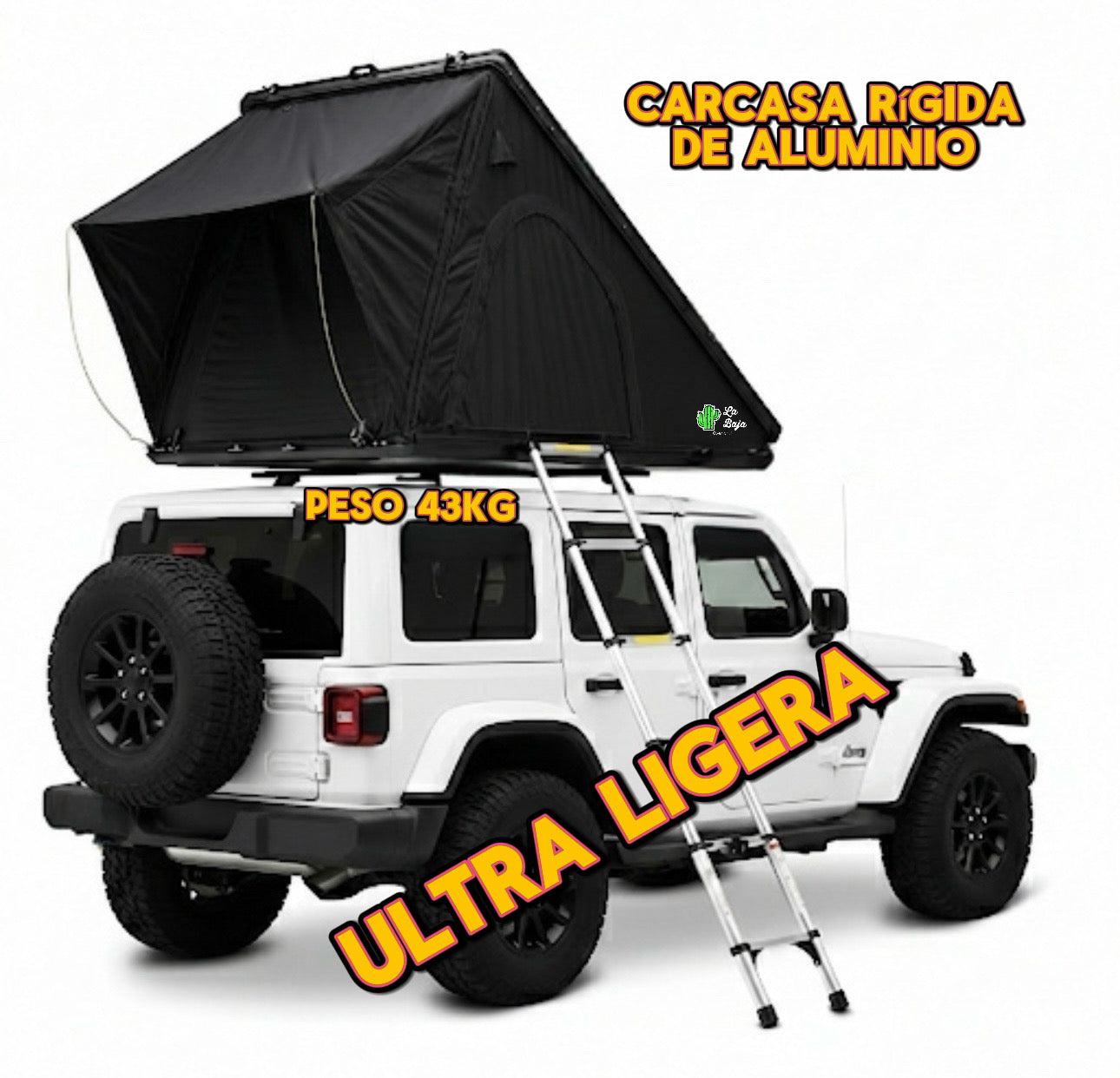 1. Casa de campaña ultra ligera con carcasa rígida de aluminio