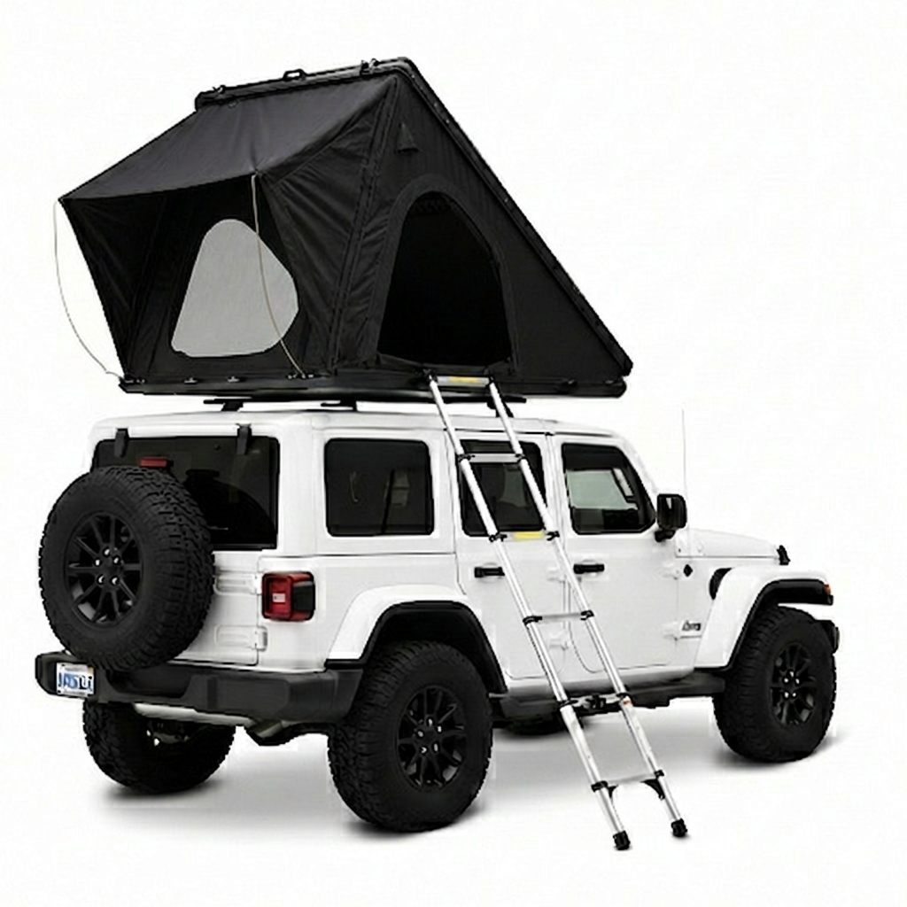 1. Casa de campaña ultra ligera con carcasa rígida de aluminio