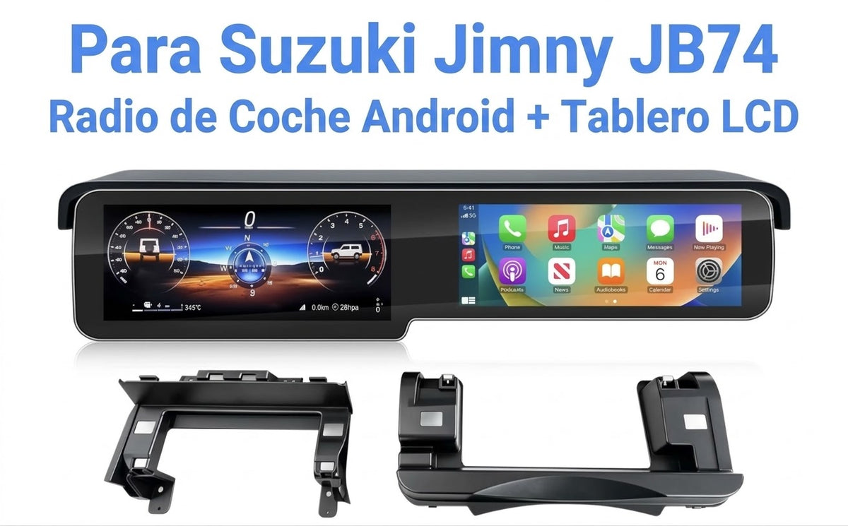 1.) Actualización Suzuki Jimny Digital de tablero de instrumentos y pantalla de info entretenimiento